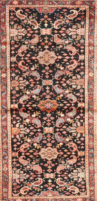 Machine Washable Traditional Tangerine Pink Rug, wshtr2969