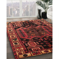 Traditional Saffron Red Persian Rug, tr296