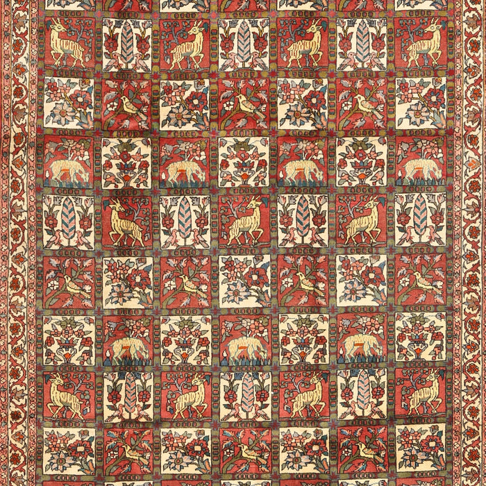 Machine Washable Traditional Tomato Red Rug, wshtr2970