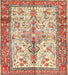 Machine Washable Traditional Brown Rug, wshtr2971