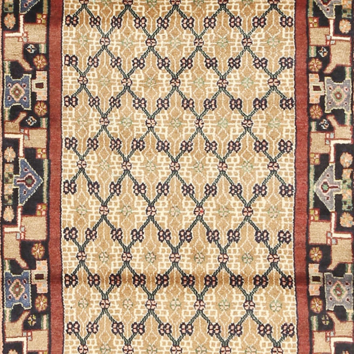 Machine Washable Traditional Sienna Brown Rug, wshtr2972