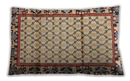 Traditional Classic Rectangular Sienna Brown Lumbar Throw Pillow, 13 inch by 19 inch, lbtr2972
