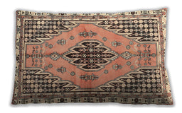 Traditional Classic Rectangular Sienna Brown Lumbar Throw Pillow, 13 inch by 19 inch, lbtr2973