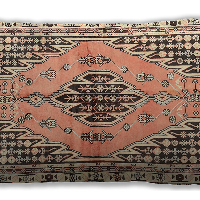 Traditional Classic Rectangular Sienna Brown Lumbar Throw Pillow, 13 inch by 19 inch, lbtr2973
