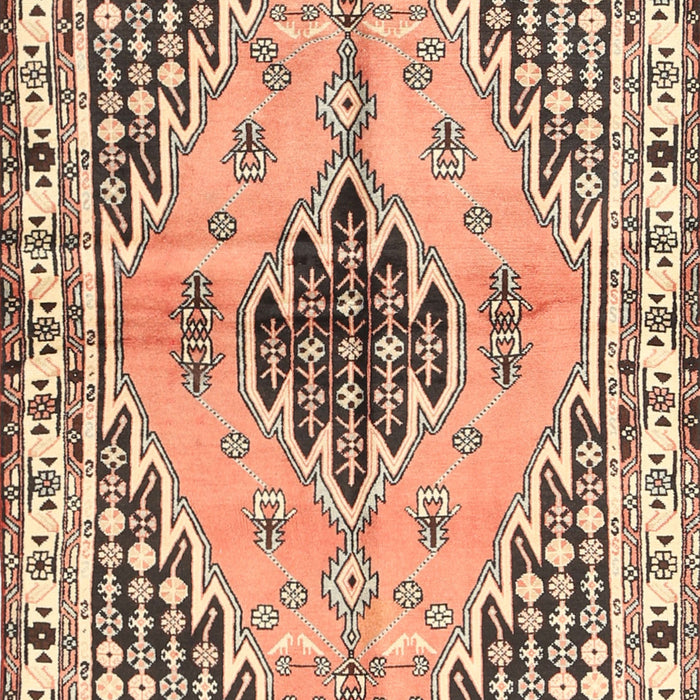 Machine Washable Traditional Sienna Brown Rug, wshtr2973