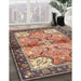 Traditional Chestnut Brown Persian Rug in Family Room, tr2974