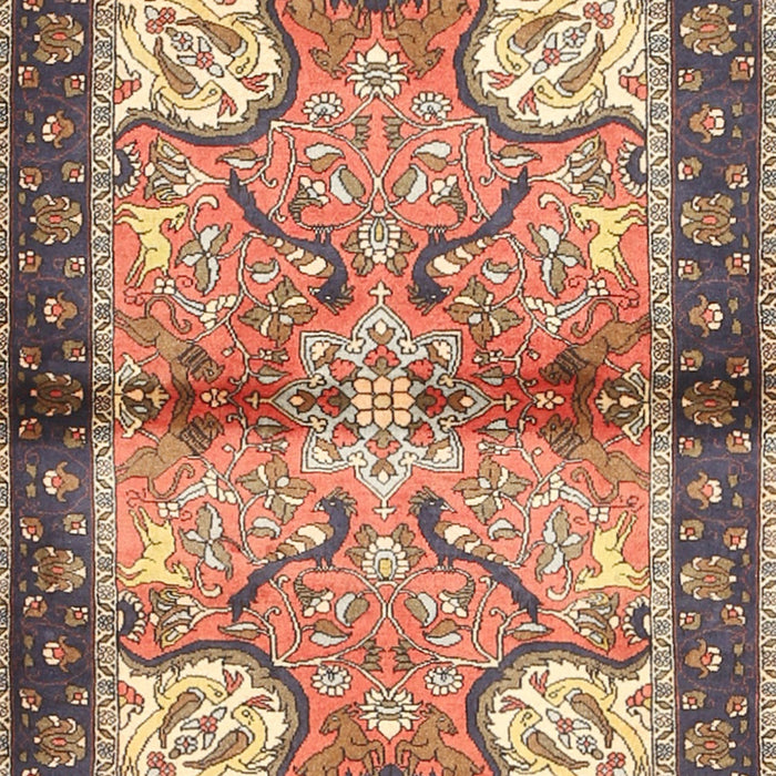 Traditional Chestnut Brown Persian Rug, tr2974
