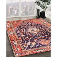 Traditional Brown Red Animal Rug, tr2975