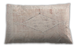 Traditional Classic Rectangular Desert Sand Beige Lumbar Throw Pillow, 13 inch by 19 inch, lbtr2979