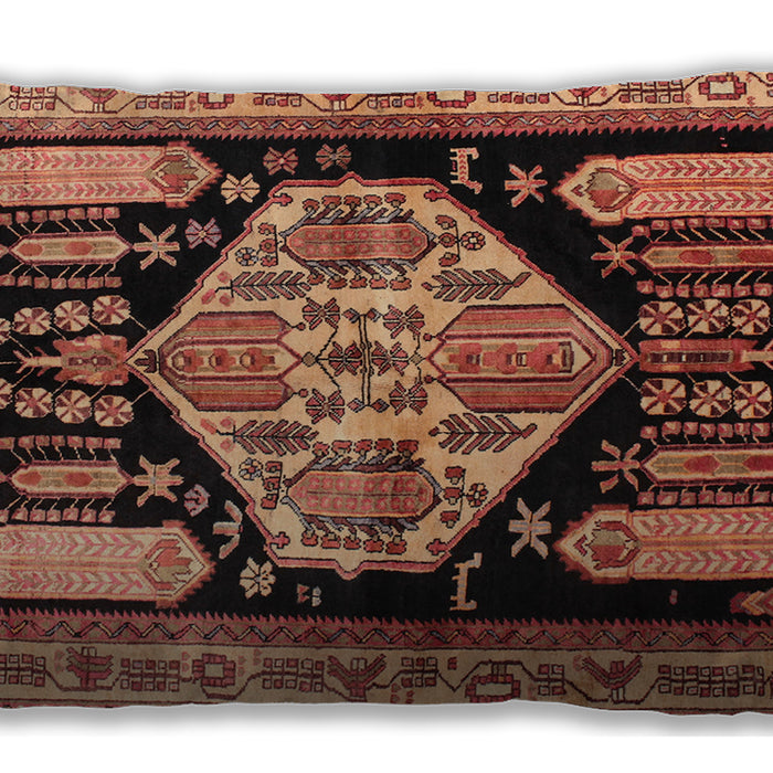 Traditional Classic Rectangular Mango Orange Lumbar Throw Pillow, 13 inch by 19 inch, lbtr297