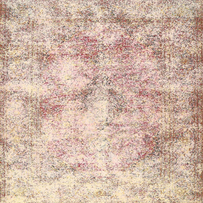 Square Traditional Deep Peach Orange Persian Rug, tr2980