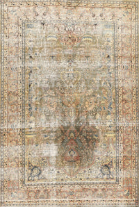 Machine Washable Traditional Dark Almond Brown Rug, wshtr2982