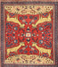 Traditional Brown Animal Rug, tr2984