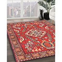 Traditional Sunrise Orange Persian Rug, tr2985