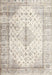 Machine Washable Traditional Gold Rug, wshtr2986