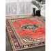 Traditional Light Copper Gold Persian Rug in Family Room, tr2988