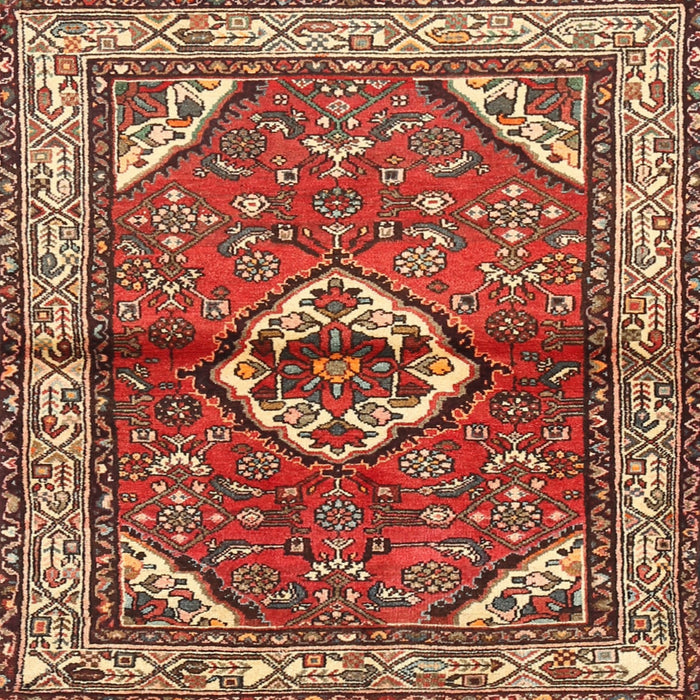Square Traditional Sand Brown Persian Rug, tr2990