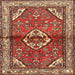 Square Traditional Sand Brown Persian Rug, tr2990