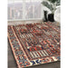 Traditional Light French Beige Brown Persian Rug in Family Room, tr2994