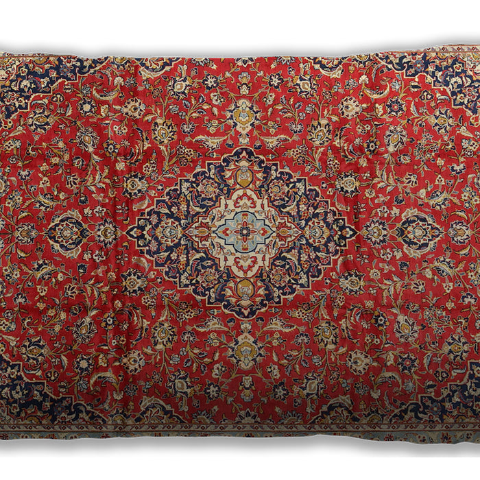 Traditional Classic Rectangular Red Lumbar Throw Pillow, 13 inch by 19 inch, lbtr2995