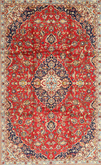 Machine Washable Traditional Red Rug, wshtr2995