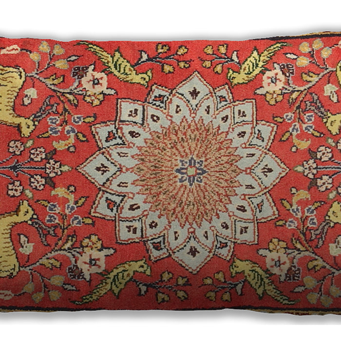Traditional Classic Rectangular Brown Sand Brown Lumbar Throw Pillow, 13 inch by 19 inch, lbtr2996