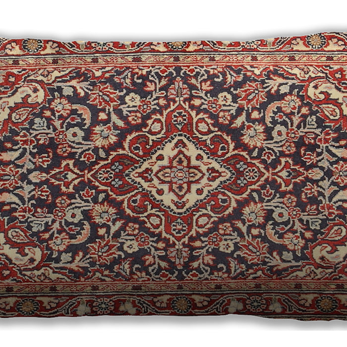 Traditional Classic Rectangular Fire Brick Red Lumbar Throw Pillow, 13 inch by 19 inch, lbtr2997