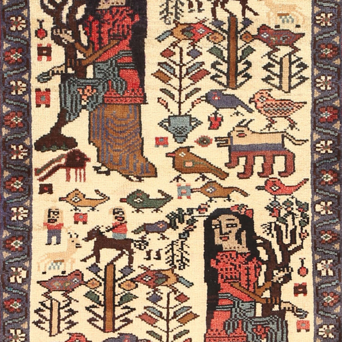 Traditional Red Brown Animal Rug, tr2998