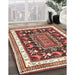 Traditional Fire Brick Red Animal Rug in Family Room, tr2999