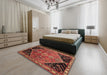 Traditional Red Persian Rug in a Bedroom, tr299