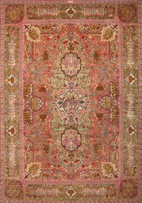 Machine Washable Traditional Red Rug, wshtr29