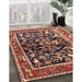 Traditional Saffron Red Animal Rug in Family Room, tr3000