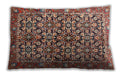 Traditional Classic Rectangular Brown Red Lumbar Throw Pillow, 13 inch by 19 inch, lbtr3003