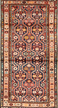 Machine Washable Traditional Saffron Red Rug, wshtr3004