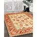 Machine Washable Traditional Orange Red Rug in a Family Room, wshtr3006