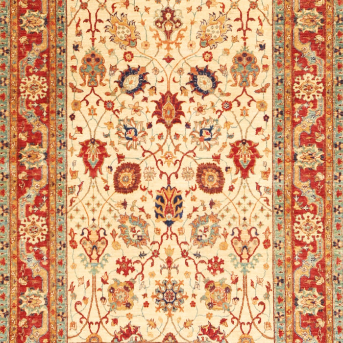 Traditional Orange Red Oriental Rug, tr3006