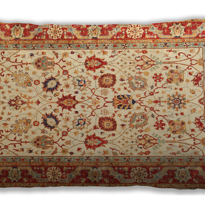 Traditional Classic Rectangular Orange Red Orange Lumbar Throw Pillow, 13 inch by 19 inch, lbtr3006