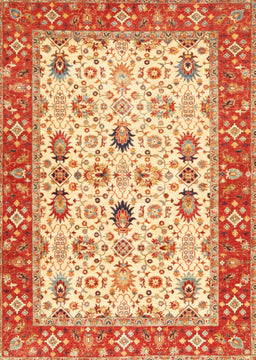 Machine Washable Traditional Fire Red Rug, wshtr3007