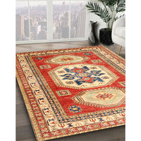 Traditional Red Geometric Rug, tr3008