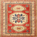 Square Traditional Red Geometric Rug, tr3008