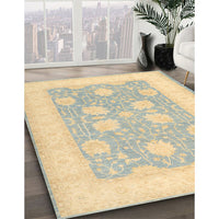 Traditional Brown Gold Oriental Rug, tr3009