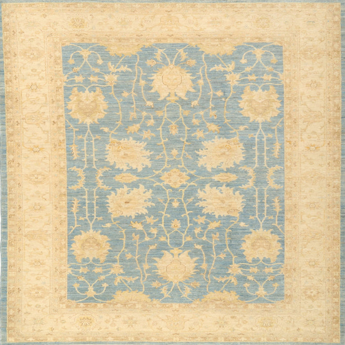 Square Traditional Brown Gold Oriental Rug, tr3009