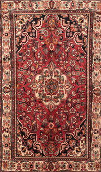 Machine Washable Traditional Saffron Red Rug, wshtr300