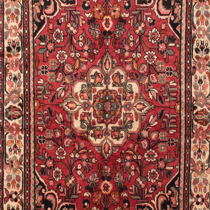 Machine Washable Traditional Saffron Red Rug, wshtr300