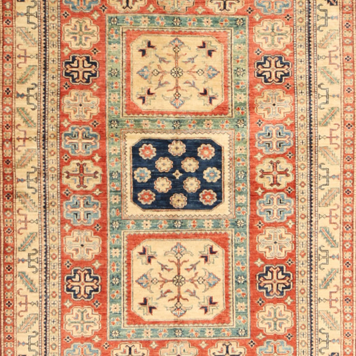 Traditional Chocolate Brown Geometric Rug, tr3010