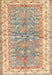 Traditional Orange Salmon Pink Oriental Rug, tr3011