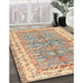 Machine Washable Traditional Orange Salmon Pink Rug in a Family Room, wshtr3011