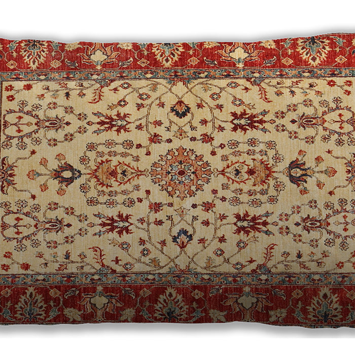 Traditional Classic Rectangular Red Lumbar Throw Pillow, 13 inch by 19 inch, lbtr3013
