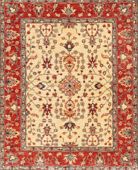 Machine Washable Traditional Red Rug, wshtr3013