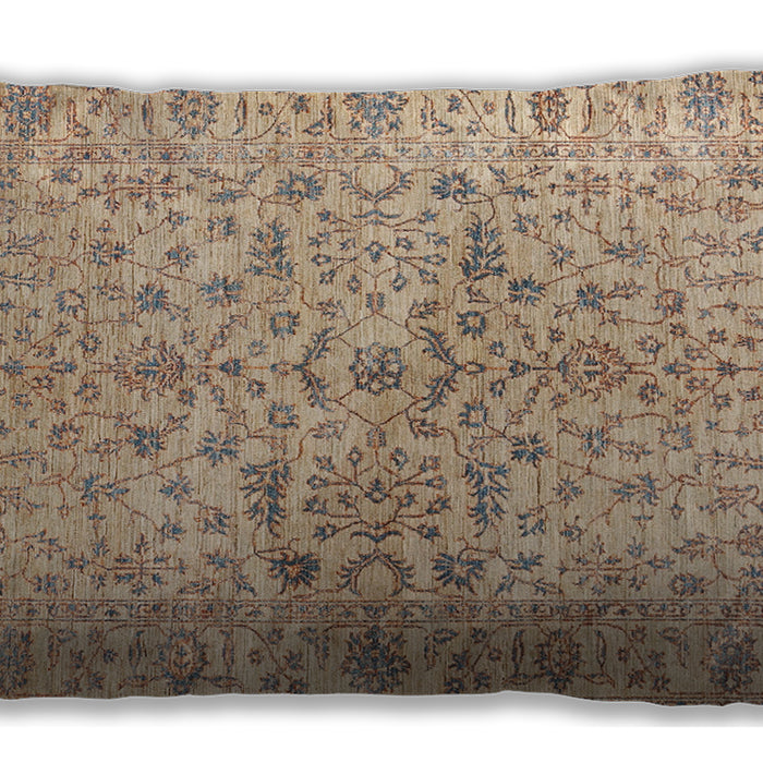 Traditional Classic Rectangular Brown Lumbar Throw Pillow, 13 inch by 19 inch, lbtr3014